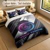 3Pcs Bedding Set Custom Name Text, 1 Sheet 2 Pillowcases Home Bed DecorManchester City