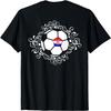 Blumenkroatien Fußballfans Trikot Kroatisches Fußballblumen T-Shirt