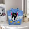 Knitted Tote with Woven Ring Buckle, 3D Magnetic Snap Handbag & Clutch