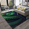 3D Gothic Schlange Schlangen Python Viper Teppich Teppich für Zuhause Wohnzimmer Schlafzimmer Sofa Fußmatte Dekor, Kinder Teppich Rutschfeste Bodenmatte