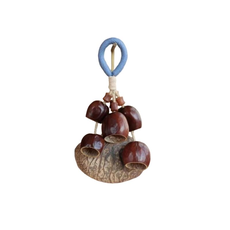 

Natural Shell Wind Chime Keychain Handcrafted Accessory For Keys Bags Unique Sounding Ornament Gift 1