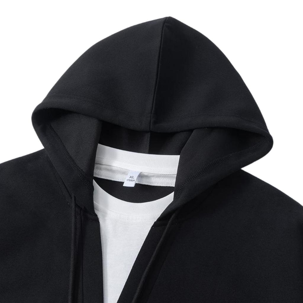 Men's Loose Color Hooded Pullover Hoodie Large-sized Fashionable Casual Sports Hoodie Jacket