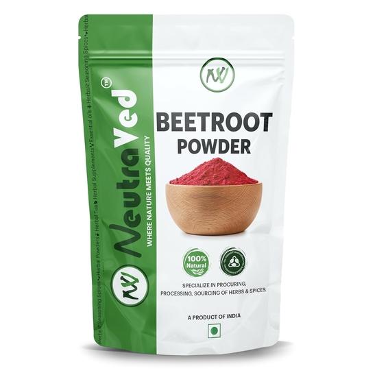 NeutraVed Beetroot Powder 100g | Edible Grade | for Face Pack, Skin Glow & Hair Care | 100% Pure Natural Beet Root Powder | Vegetarian -100g