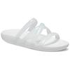 Crocs Sandali Ciabatte da Donna con Punta Aperta, Slip-On, Suola in Gomma, Asciugatura Rapida, Antibatterici, Bianco 208537-100