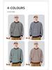 Shanggu Men's Autumn Anti-Pilling Striped Sweater | Round Neck Loose Knitwear