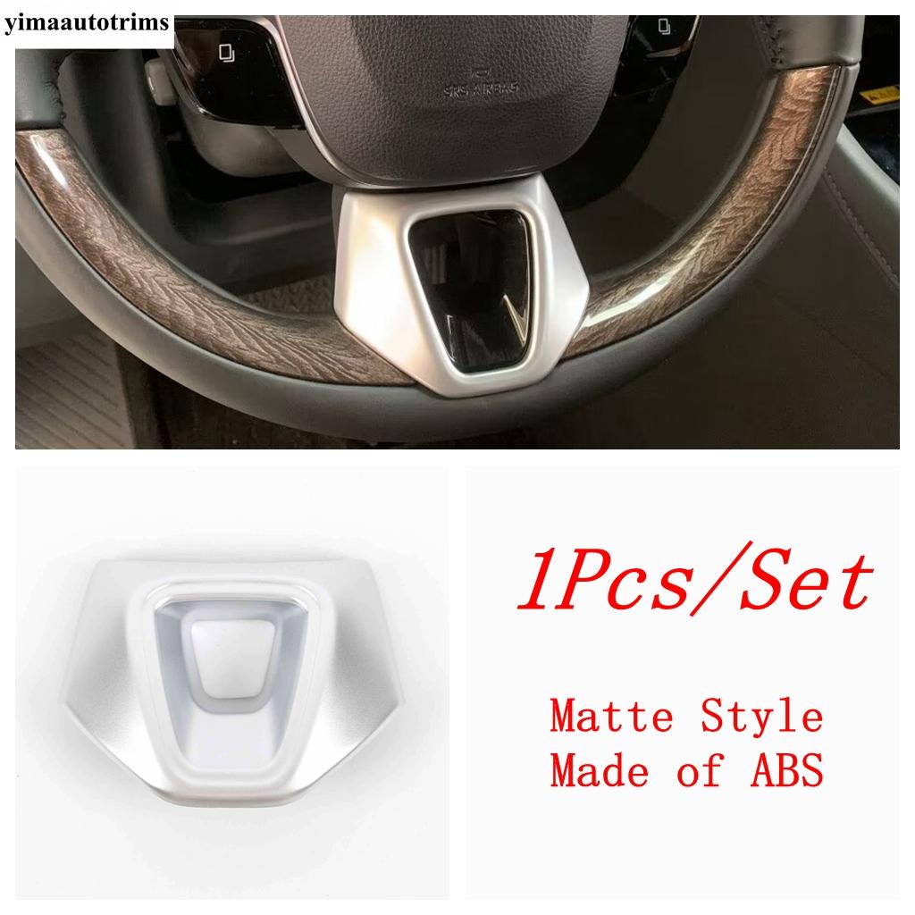 Steering Wheel Frame Decoration Cover Trim For Toyota C-HR CHR 2024 2025 ABS Black / Matte / Carbon Fiber Accessories Interior