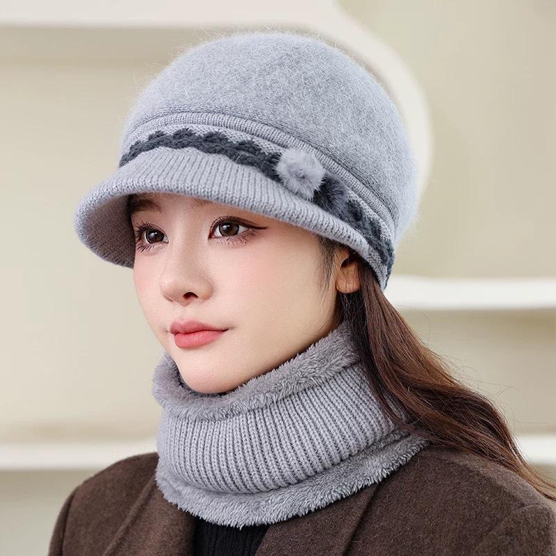 

Одиночная шапка для женщин, универсальная для осени и зимы, теплая шапка от холода для мам, бабушек среднего и пожилого возраста, подходит для занятий спортом single hat серый