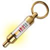 Lauda AS-0001 Anti-Sho Keychain, Brass, Batteries Not Required, Car Anti-Static Electricity, Lights Up When Removing Static, Key Holder