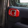 For Jeep Gladiator JT/JL 18-2025 ABS Red Inner Door Handle Bowl Panel Cover Trim