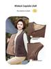 Women's Granular Fleece Vest for Middle-Aged & Elderly - Coffee Color, Sleeveless, Plus Velvet for Spring, Autumn, and Winter