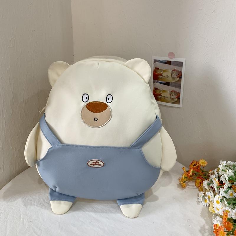 Cute bear cartoon backpack college style school bag large capacity outdoor fashion Japanese high value backpack