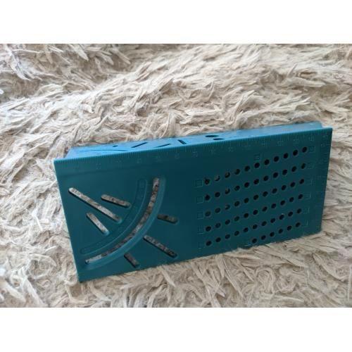 Règle pour le travail du bois, jauge de mesure de l'angle d'onglet 3D outil de mesure de la taille carrée