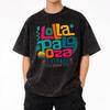 Chicago Music Festival Lollapalooza 2026 Washed T Shirt Streetwear Hip Hop Vintage T-Shirts  Tee Shirt Men Women Short Sleeve