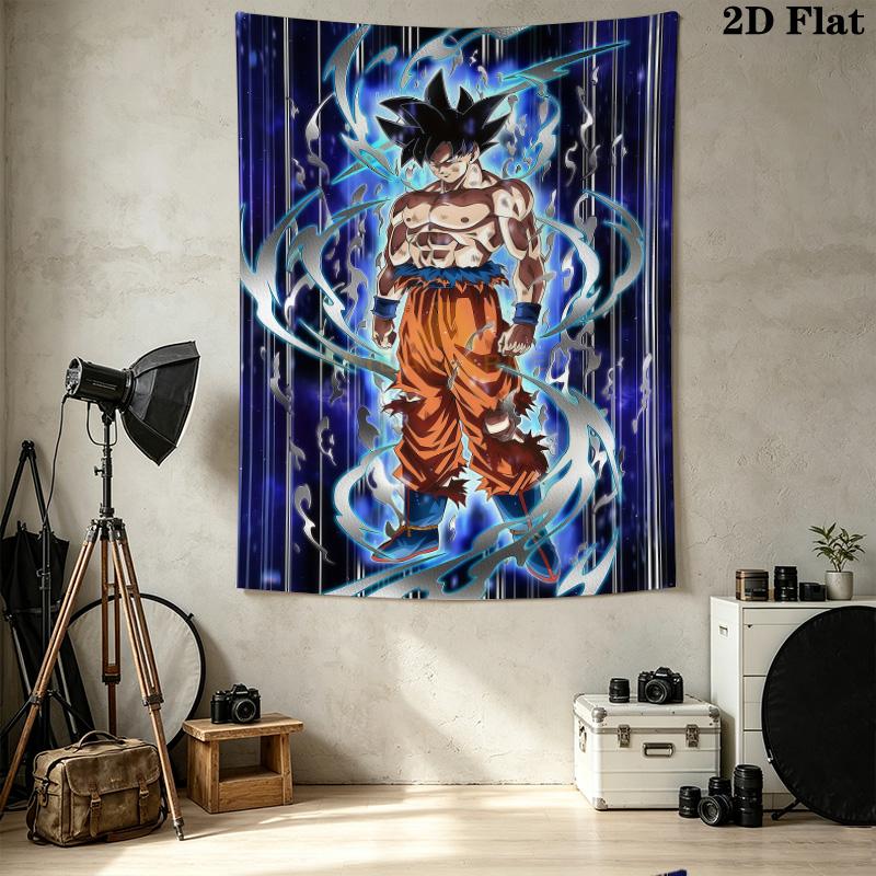 Son Goku Wall Tapestry Aesthetic Wall Hanging Printed Fabric Blanket Decorative Tapestries For Bedroom Living Room Home Decor