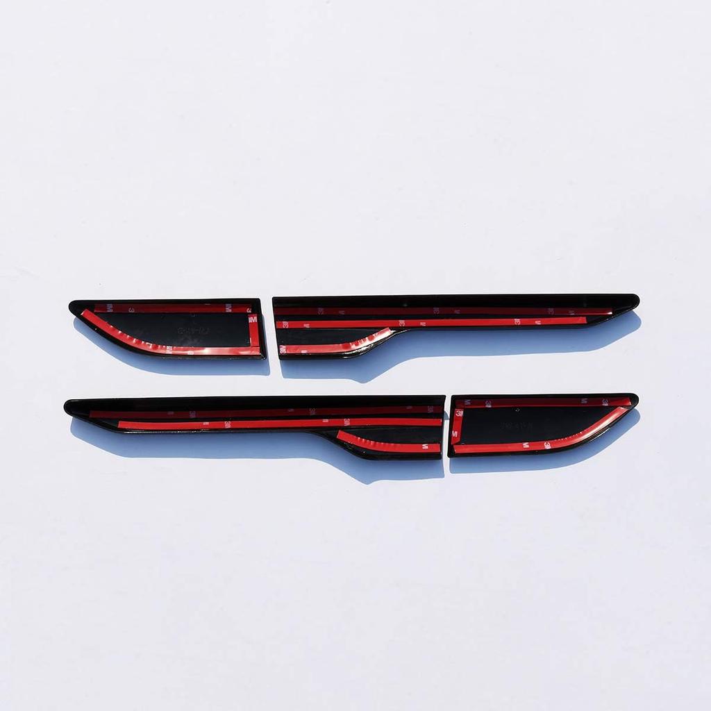 METYOUCAR Rivestimento Uscita Aria Parafango Laterale Porta ABS per Land Rover Range Rover Evoque 2012-2017 (Nero pianoforte)