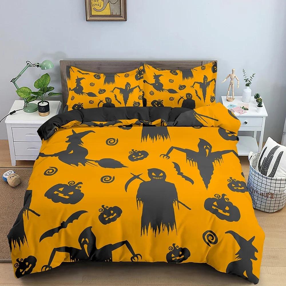 3D Print Bedding Set Halloween Pattern Duvet Cover Comforter Covers Single Twin King Size Quilt Cover With Pillowcase