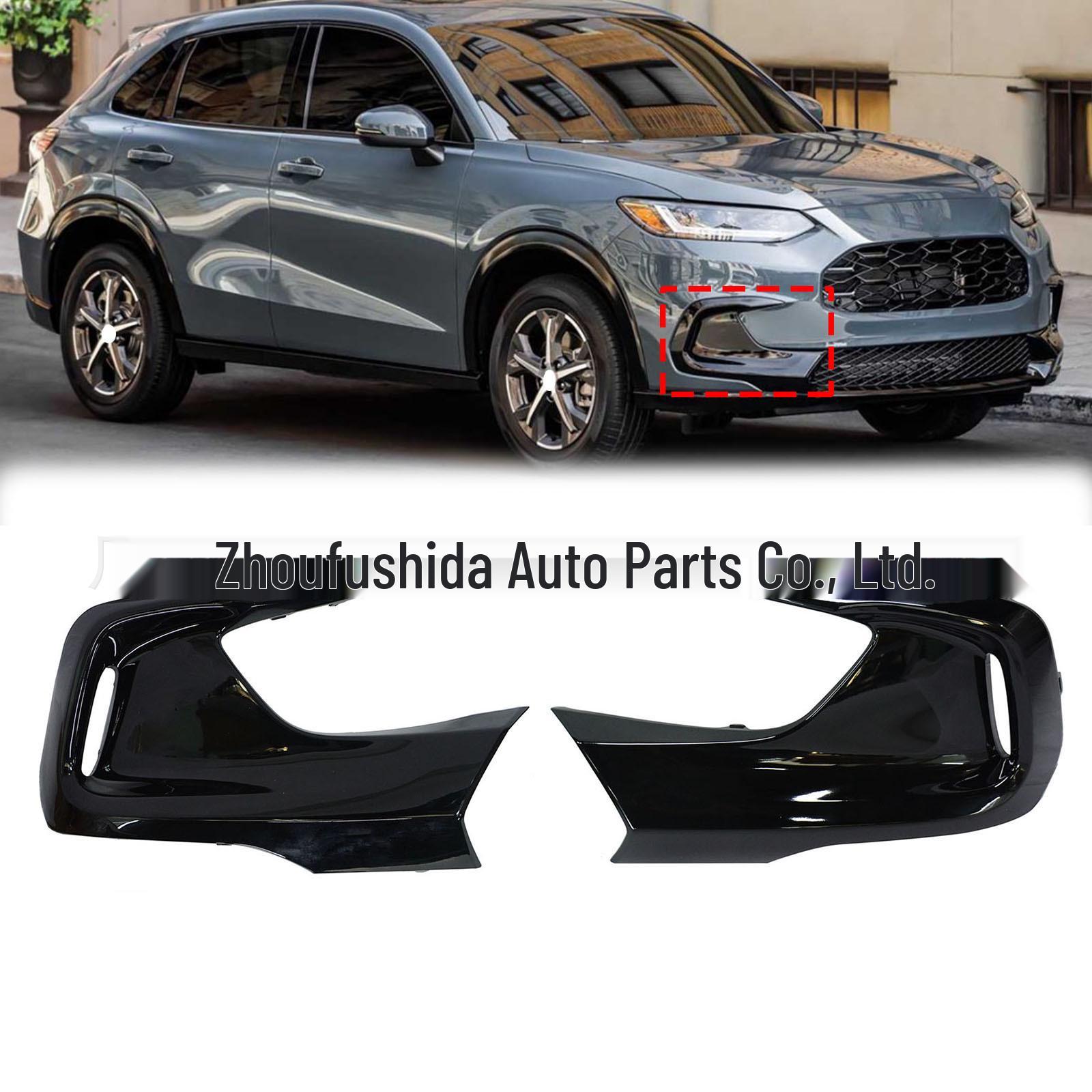 High Gloss Fog Light Trim for 23-24 Honda HR-V LX Sport Left