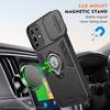 KEYSION Shockproof Case for Infinix Note 50 Pro 4G Slide Camera Protection Ring Stand Phone Cover for Infinix Note 50X 5G 50S 5G