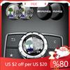 FJR5   29mm Car Central Control Multimedia Button Cover Trim Knob Sticker For Mercedes Benz AMG GLC C CLA GLA W205 W211 W213 W212 W204