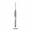 Sunflower Printed Handle Knitting Needles Fine Hook Head Doll Weaving Hooks  For Doll Weaving