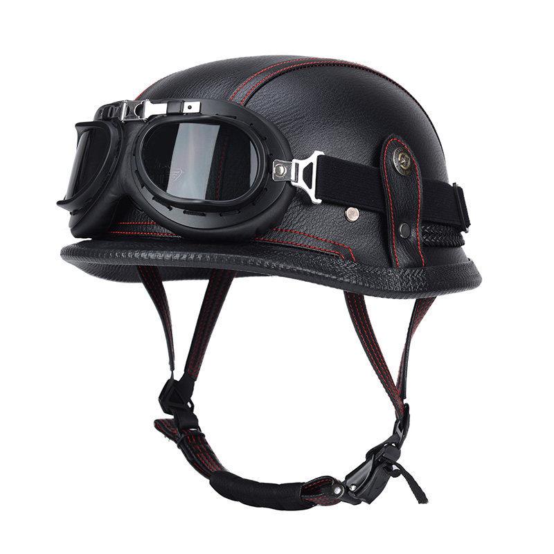 Vintage Helmet Half Helmet Electric Vehicle Locomotive Safety Helmet Locomotive Helmet Helmet