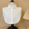 Black Lapel Half Shirt White False Blouse Collar Simple Fake Collar  Clothes Decoration