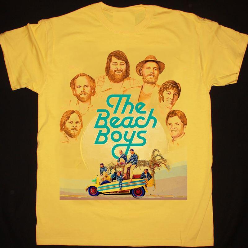 

NEW The Beach Boys 2024 Yellow All Size Gift Shirt Unisex T-Shirt L