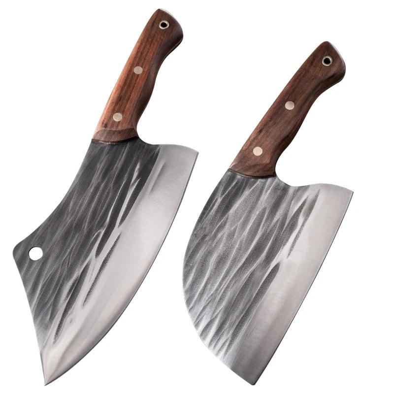 Forged Kitchen Chef Knife Set High Carbon Steel Meat Vegetables Slicing Knives Professional Butcher Chopping Cleaver Knife