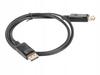 Kabel DisplayPort Lanberg M/M 1m 4K v1.2 czarny