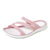 2025 Summer New Sandals Women's Flat Heel Soft Sole Jelly Shoes Comfortable and Fashionable Wear Cool and Light