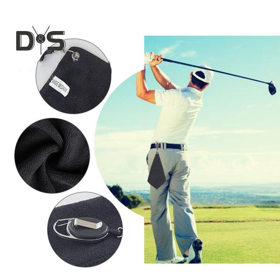Golf Towel for Golf Carts or Clubs Hanging Cotton Towel with Carabiner Golf Club Ball Cleaning Towel Golfing Gear for Men Women