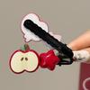 4Pcs Girl Hairpin Red Fruit Slice Decor Hair Clips Smooth Surface Rounded Edges Lightweight Hair Pins Hair Accessories