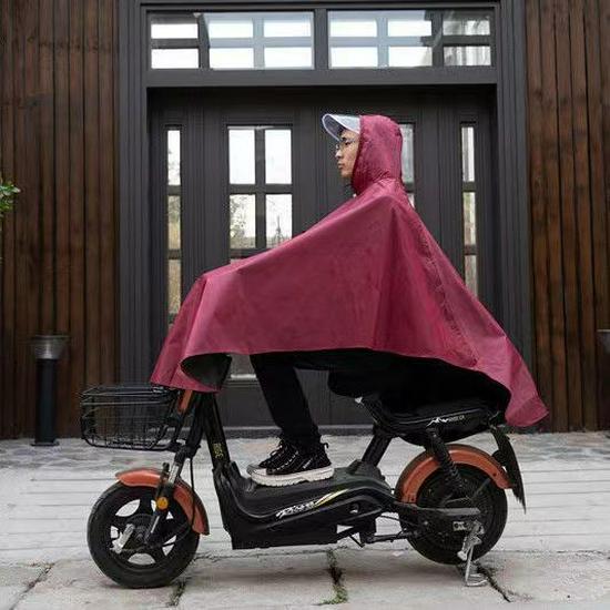 Mantella Pioggia Spessa Unisex per Scooter Elettrico/Bicicletta: Attrezzatura Antipioggia Torrenziale per Adulti