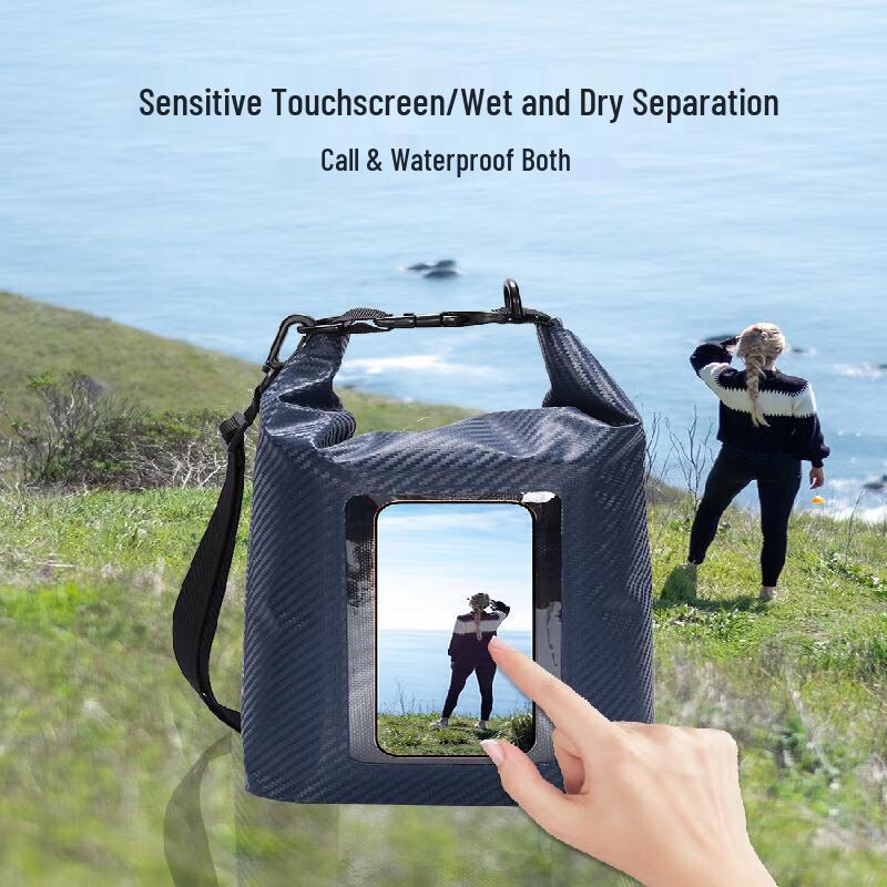 QINXING Transparent Window Waterproof Dry Bag 2L