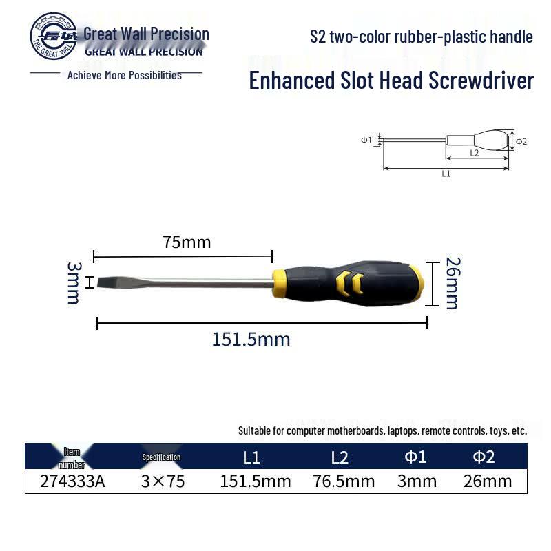 Magnetic Flathead Screwdriver
