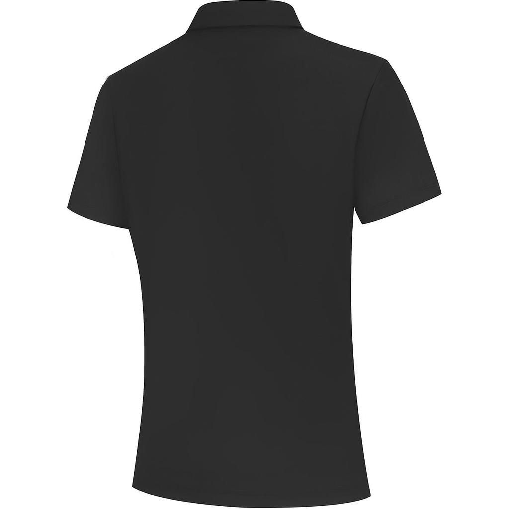 Li Ning Group Purchase Series Solid Color Comfortable Breathable Versatile Casual Short Sleeve Polo Shirt Women Tops Black APLU768-1
