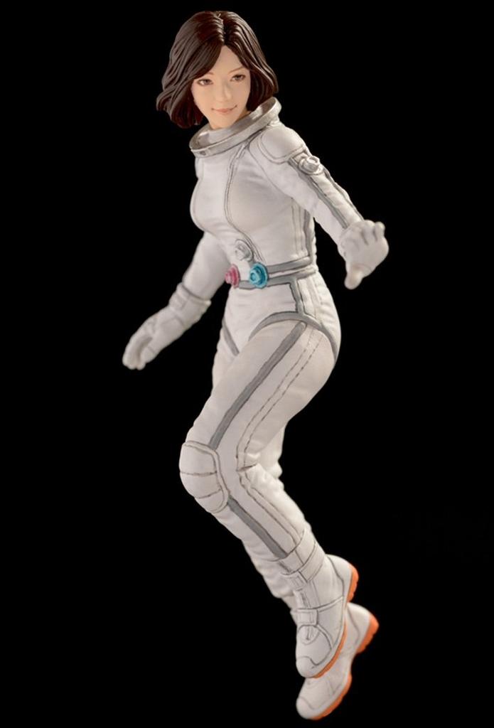 Brick Works Mercenary Female Space Pilot B Resin Cast Assembly Kit 1/20 "Floating" (Low Gravity/Aerobic Environment)
