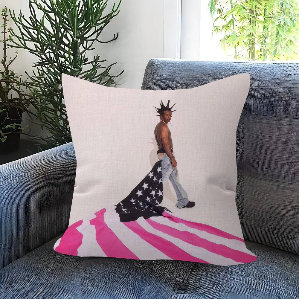 Pink Tape - Lil Uzi Vert Pillowcase Toon Gift Cushion Cover Bedroom Home Sofa Chair Seat Decor Pillow Case