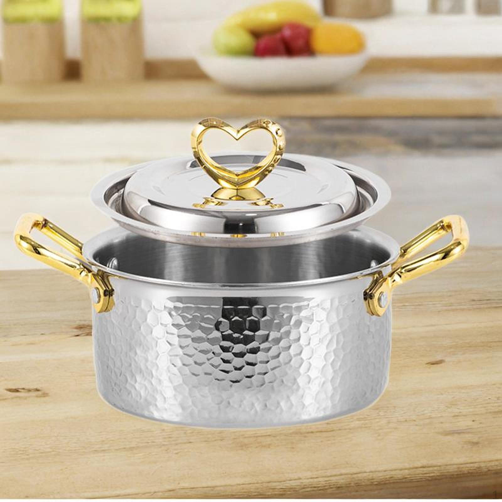 

Кастрюля из нержавеющей стали для семейных посиделок и вечеринок Silver Gold