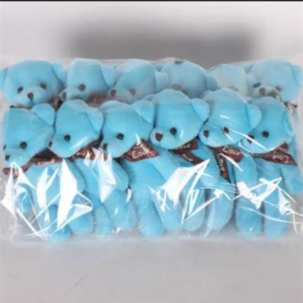 

12Pcs/Lot Soft Stuffed Bear Plush Toys Mini Teddy Bear Dolls Toy Small Gift Party Wedding Keychain Bag Pendant Teddy Key Chain