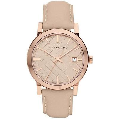 Orologio da donna con cinturino in pelle e quadrante marrone BU9014