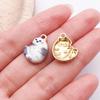 Cute Zinc Alloy Cat Keychain Pendant - Handmade DIY Jewelry Accessory