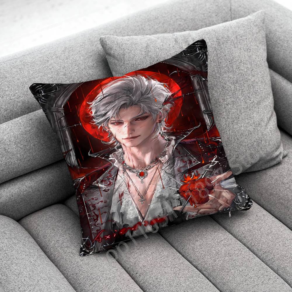 B-Baldurs G-Gate 3 Astarion Throw Pillow Case For 55x55cm 40x40cm 45x45cm 50x50cm 30x30cm Square Office Pillowship Cover