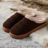 Winter Women Home Slippers Plush Warm Flat Slides Breathable Soft Non-slip Slippers Indoor Outdoor Men Casual Slippers