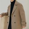 Men's Wool Trench Coat, Double-Sided, Mid-Length, High-End, New for Autumn/Winter.