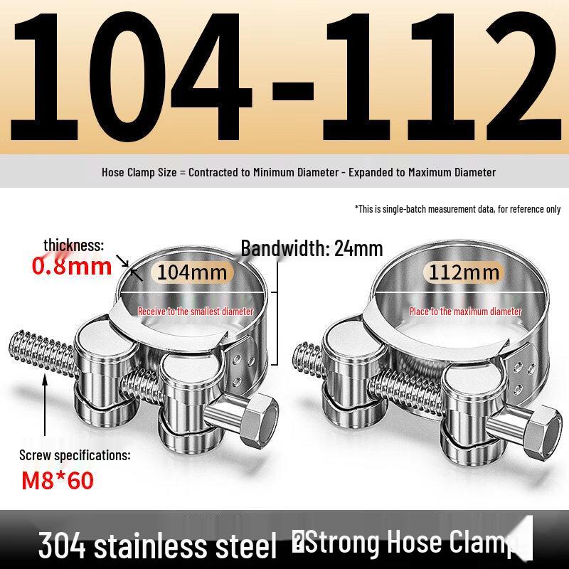 

Aokewen Heavy-Duty Stainless Steel Hose Clamps