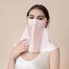 Summer Silk Sunscreen Full Face Neck Protection UV Protection Riding Driving Face Mask Mulberry Silk Mask Veil