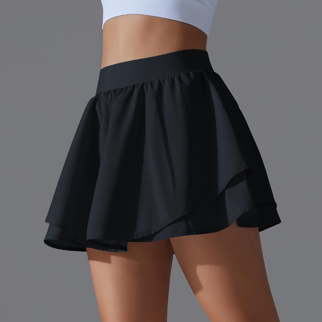 Cool Feeling, Sun Protection, Casual Tennis Skirt, Slimming, Sports Training, Inner Pocket, Anti Glare, Yoga And Fitness Skirt