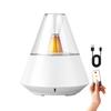 Essential Oil Diffuser, Cool Mist Humidifier for Home, 150ml Aroma Diffuser with Flame Effect LED Light, Auto Shut Off Quiet Humidifier for