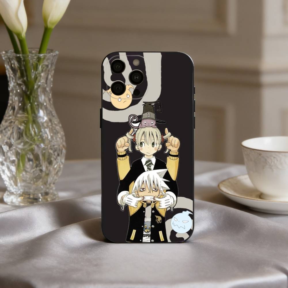Anime P-passionate S-Soul-L E-Eater-R Phone Case For iPhone 17pro,16,15,14,13,12,11 Plus,Pro Max,XS,Soft Silicone Black Cover